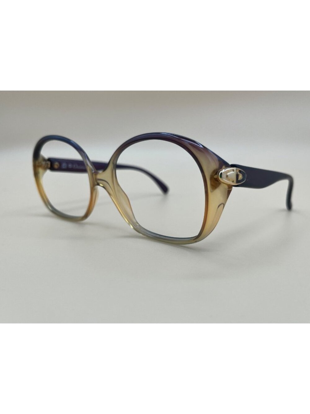 Christian Dior Womens Vintage Optyl Oversized Glasses Frame 2050 80 Gradient Bro